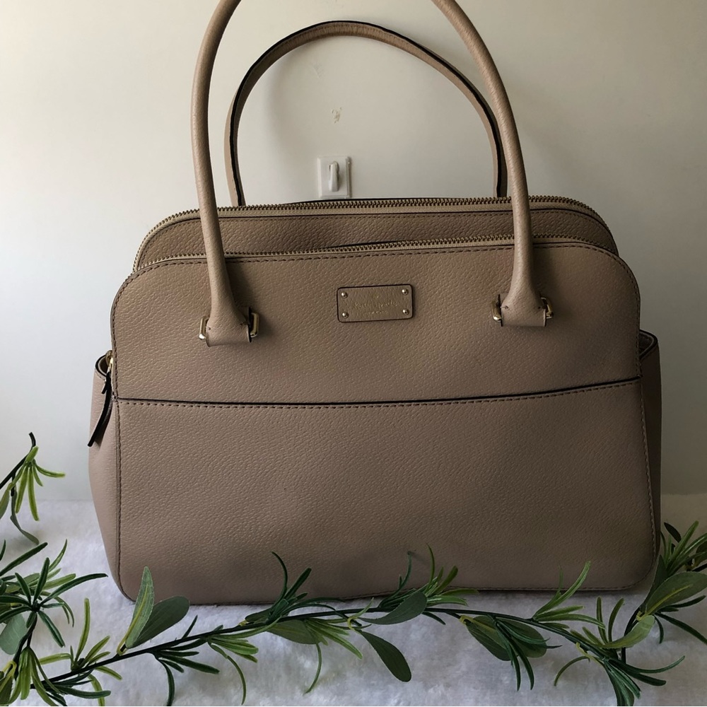 Kate spade Grove Street Terri Almondine Leather Shoulder Tote
